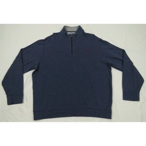 Ralph Lauren Polo Performance Blue Burgundy Polo Pony 1/4 Zip Pullover Jacket XL